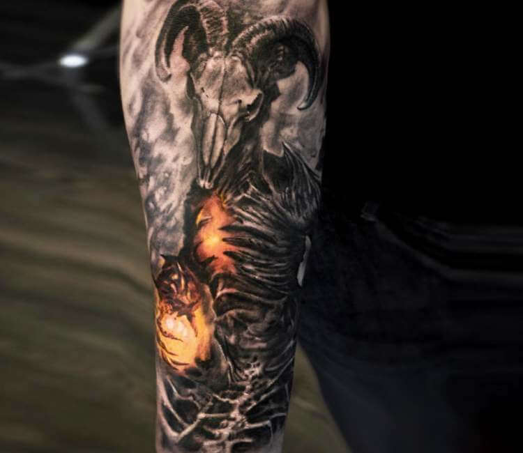 Capricorn tattoo by Vainius Anomaly | Photo 25442