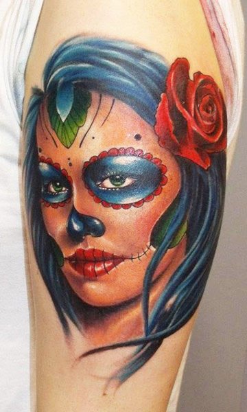 Muerte tattoo by Valio Ska | Post 5588