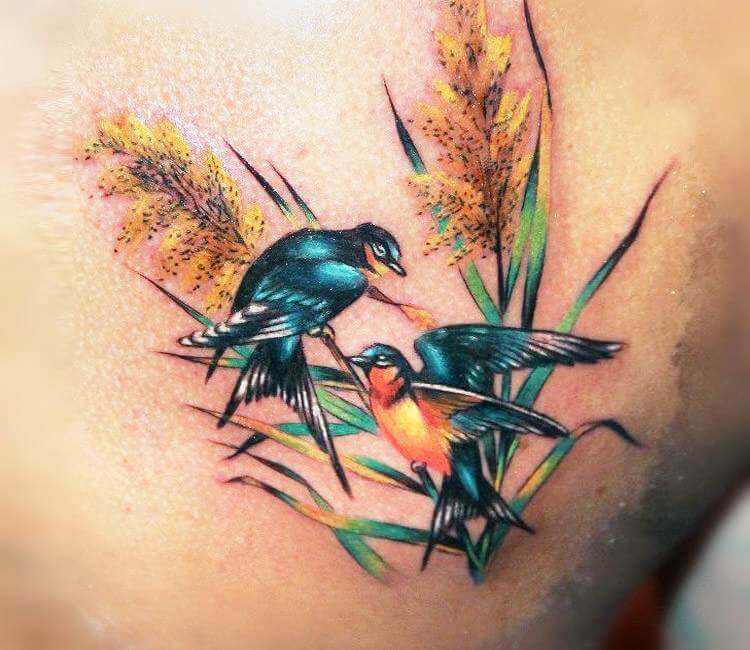 Keegan Blair Tattoo - Watercolour sparrow from earlier this year. Hit me up  for large colour work, I'm keen to do more like this! 🐥 @inkjecta  @fusion_ink @drpickles_ #sparrow #sparrowtattoo #bird #birdsofinstagram #