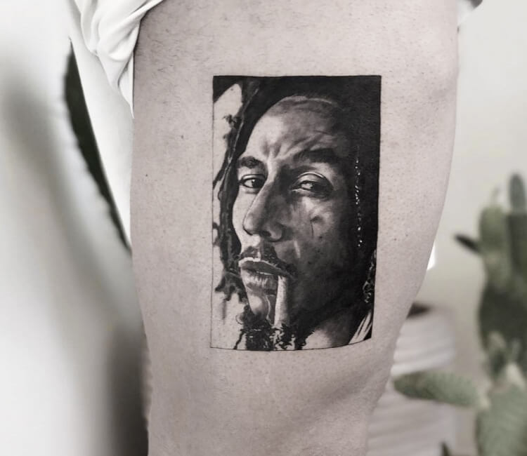 Bob Marley tattoo by Victor Del Fueyo | Post 29904