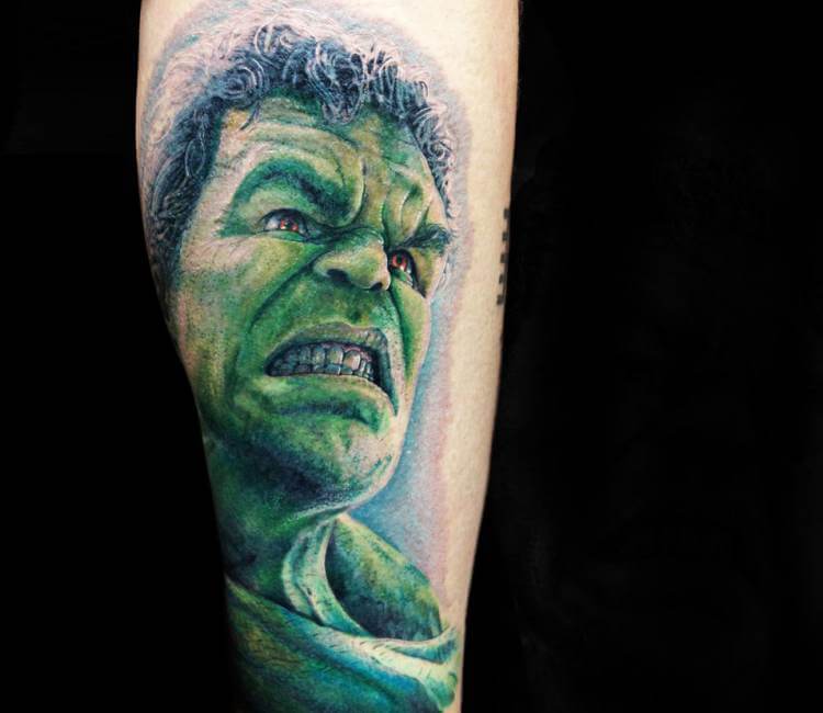 Legute Angry Hulk Tattoo Pattern