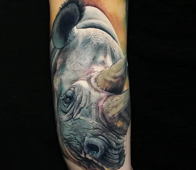 9 Rhino Tattoo Design Ideas And Samples