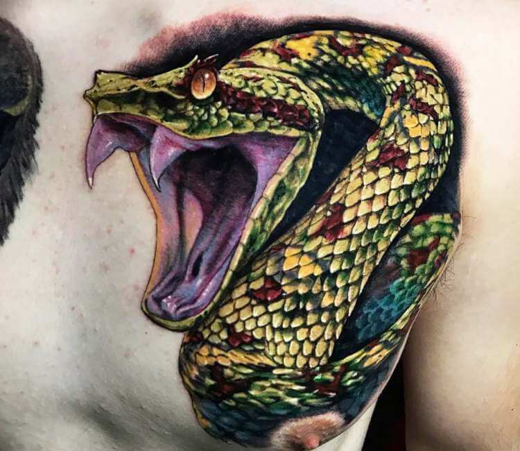 Snake tattoo by Victor Zetall  Photo 26668