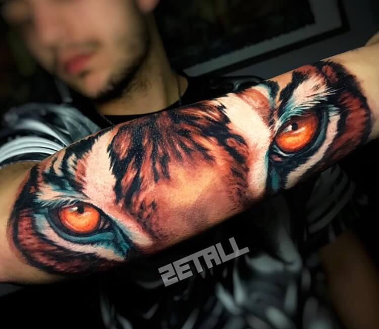 Tiger eye tattoo by Victor Zetall | Post 29033