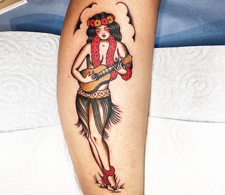 Hawaii Woman Tattoo By Vince Pages Post