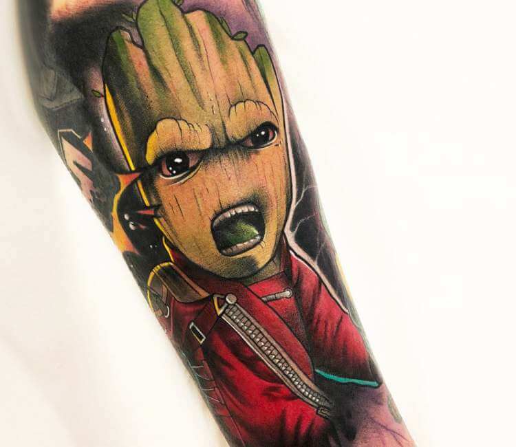 Art Immortal Tattoo  Tattoos  Blackwork  Groot