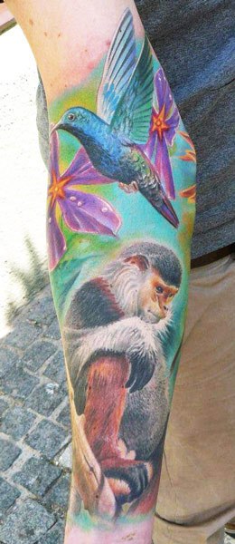 Monkey tattoo by Zhivko Baychev | Post 5640