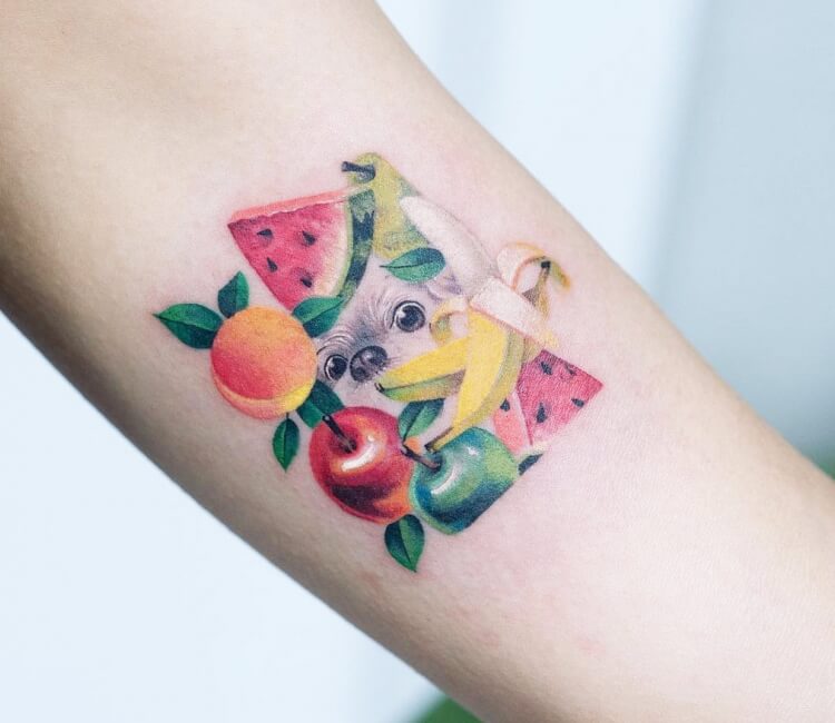 Fruit Tattoo by Ray Corson  TattooNOW