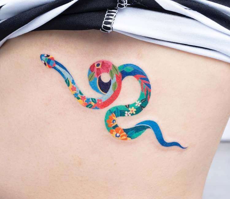 Snake Tattoo by Adam Sky, Morningstar Parlor, Belmont, Bay Area, California  : r/tattoos