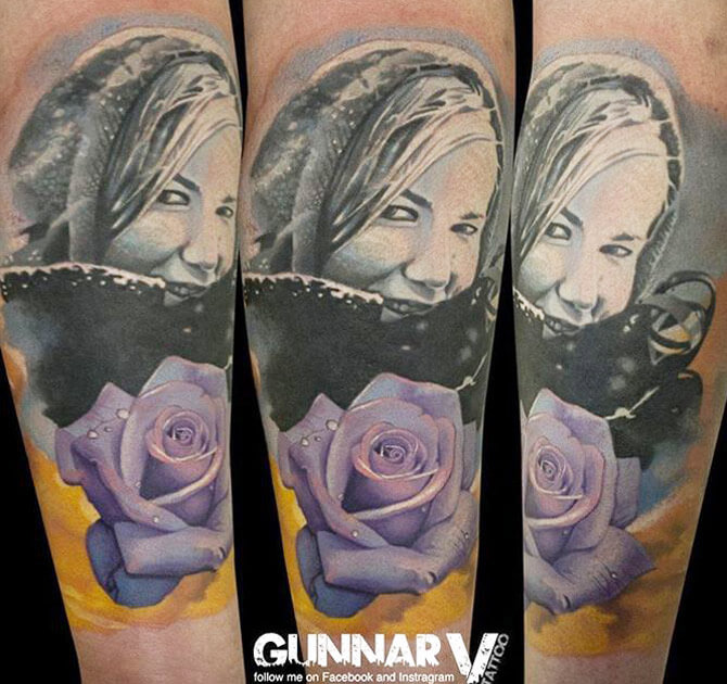 Woman Tattoo By Gunnar V Post