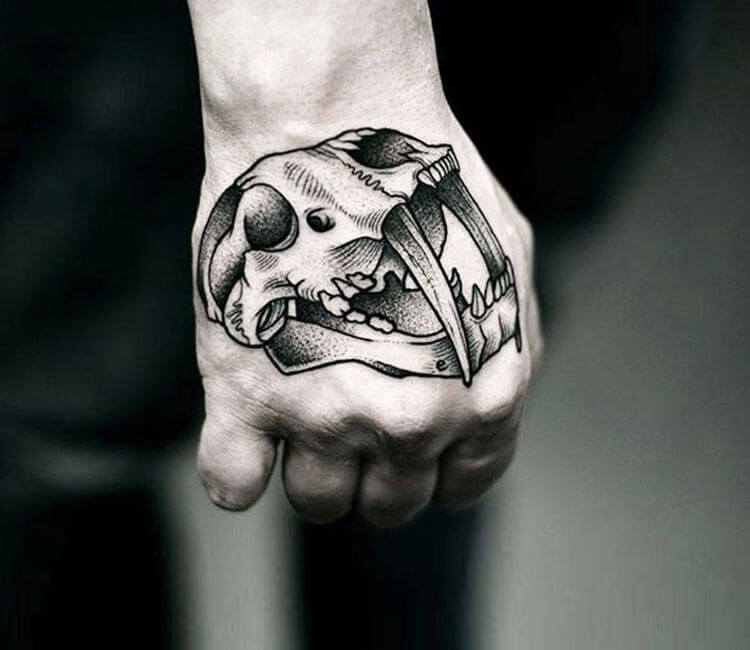 Animal skull tattoo by Kamil Czapiga | Post 12288