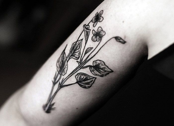 Flowers tattoo by Kamil Czapiga | Post 12294