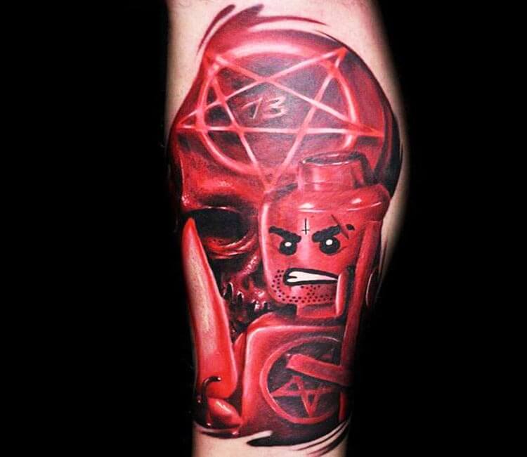 Skull and Devil face Best Temporary Tattoos| WannaBeInk.com