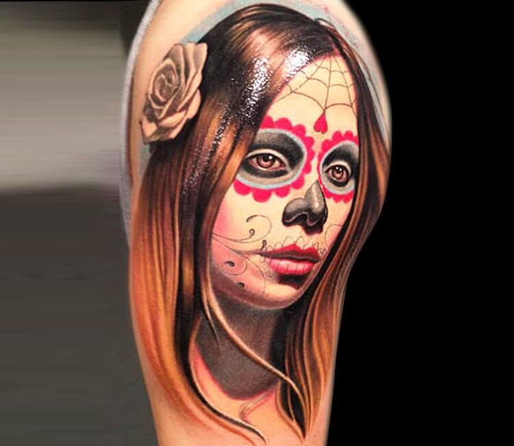 day of the dead girl tattoo nikko hurtado