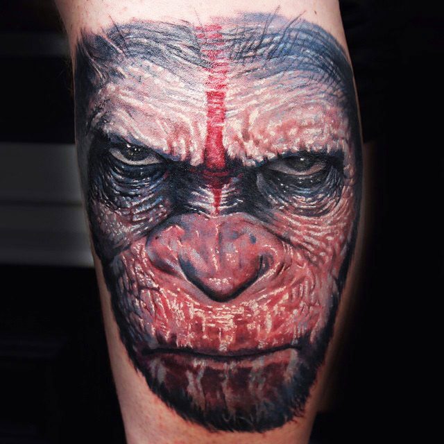 Planet of the Apes tattoo by Lena Art  Post 22174  Movie tattoo Cool  tattoos Tattoos