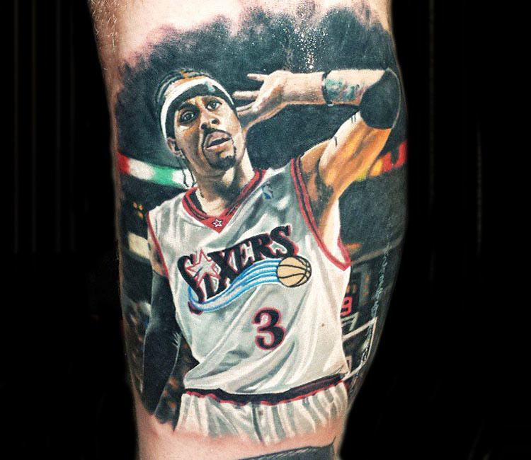 Allen Iverson tattoo by Steve Butcher | Post 13000
