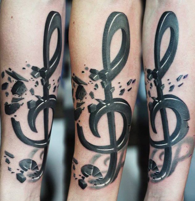 Music Staff Temporary Tattoo, Waterproof Sticker, Vintage Tattoo, Black  Tattoo, Symbol Tattoo, Fake Tattoo, Tattoo Sticker - Etsy Israel